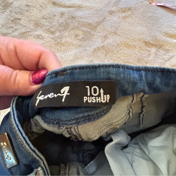 Seven7 blue women's jeans push-up Size 6 - Picture 5 of 8